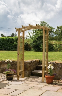 NEW MOONLIGHT ARCH WOODEN PRESSURE TREATED (1.4 x 0.72 x 2.23m)